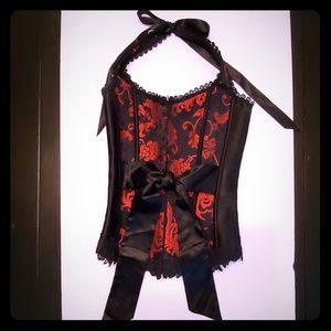 iCollection Halter Brocade corset